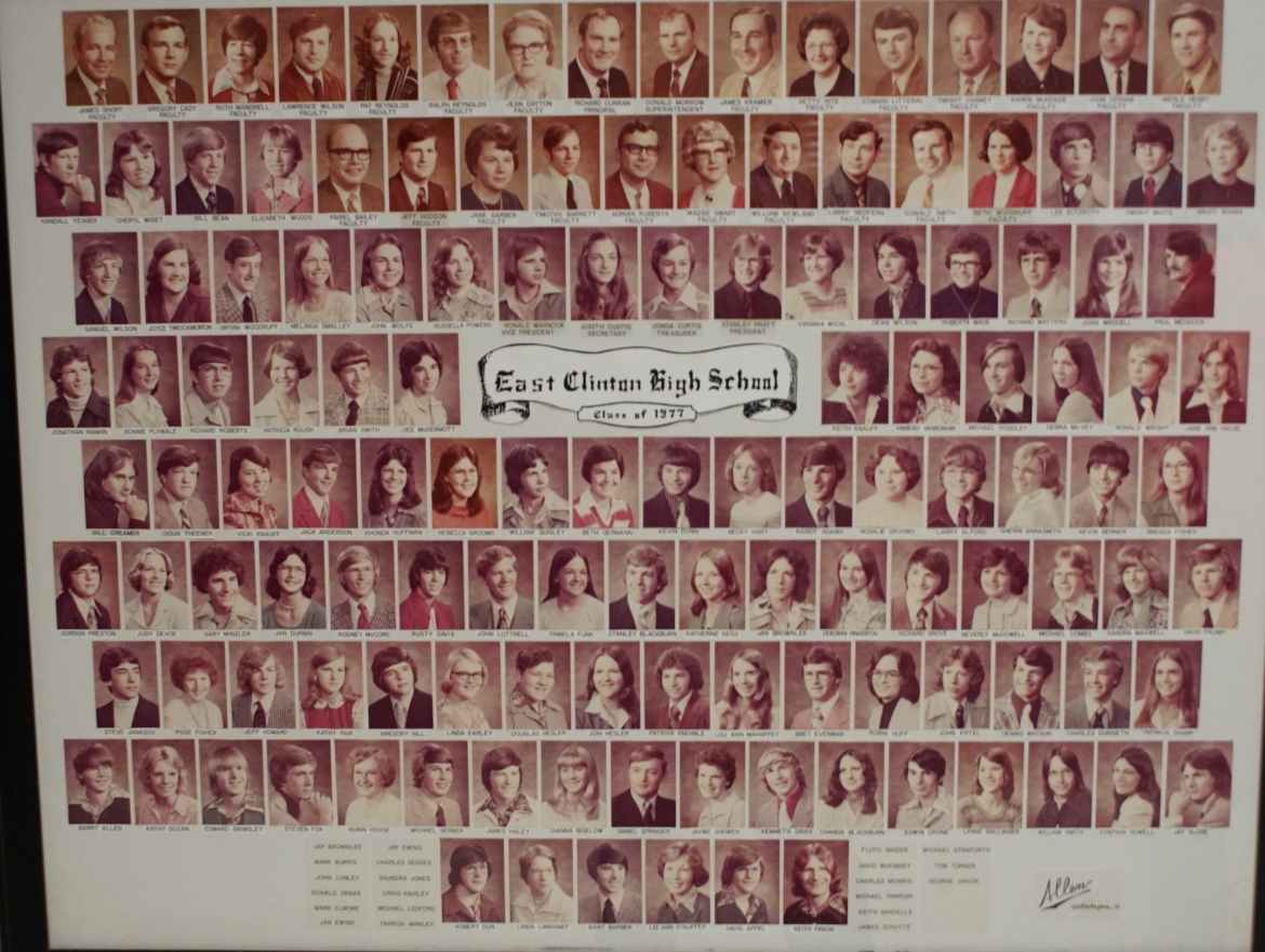 Collage of class of 1977 pictures
