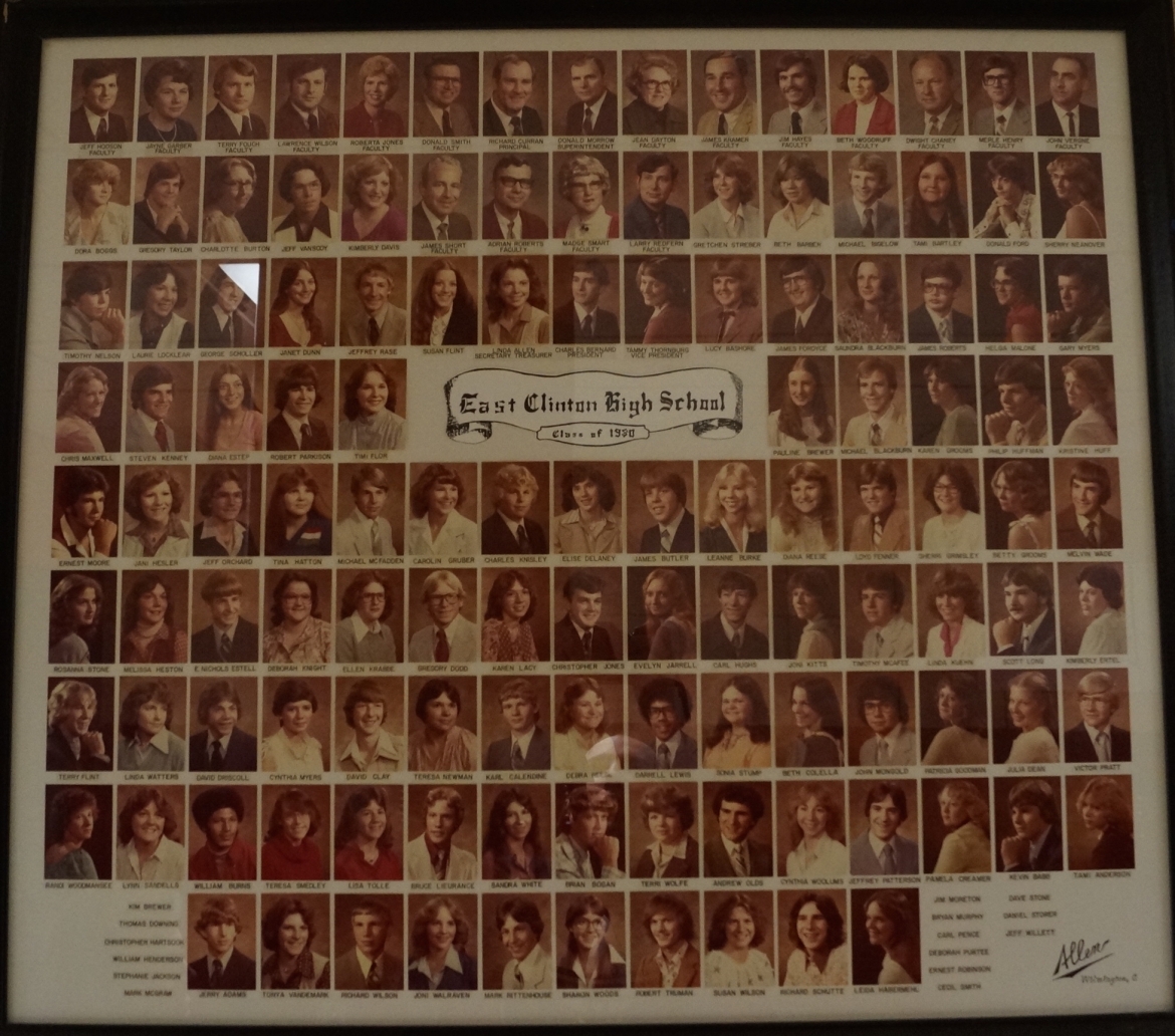 Collage of class of 1980 pictures