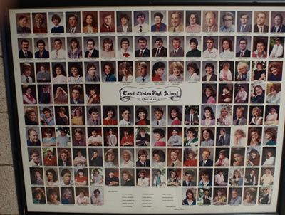 Collage of class of 1987 pictures