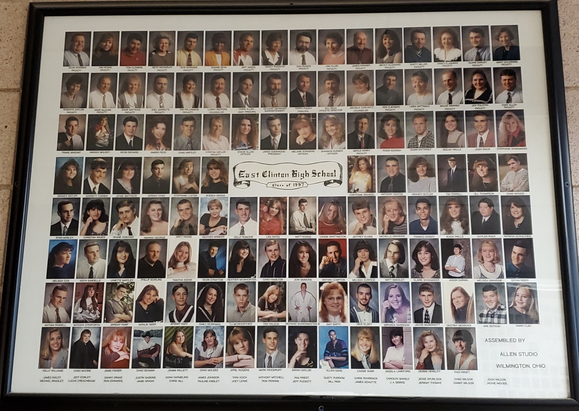Collage of class of 1997 pictures