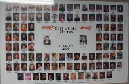 Collage of class of 2001 pictures