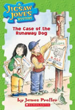 The Case of the Runaway Dog book cover of two kids painting